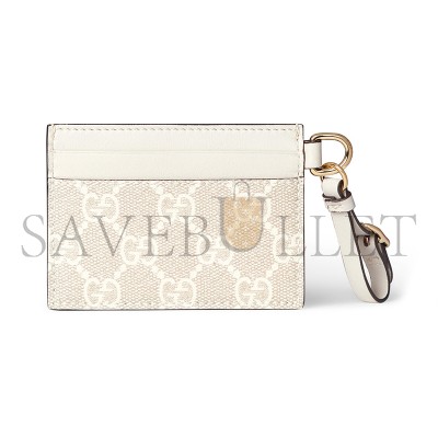 GUCCI GG EMBLEM CARD CASE WITH STRAP 819121 (10*7cm) GUCCI GG EMBLEM CARD CASE WITH STRAP 819121 (10*7cm)